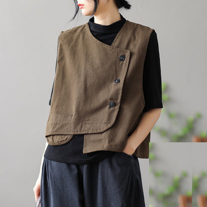Retro Casual Short Vest, Versatile Women’s Outerwear