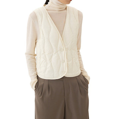 Lightweight Down Vest, Warm Inner Layer for Women