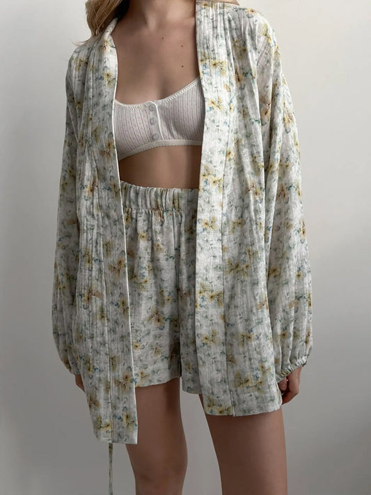 Floral Print Loungewear Set
