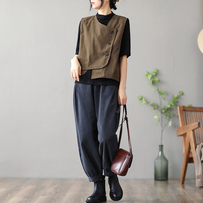 Retro Casual Short Vest, Versatile Women’s Outerwear