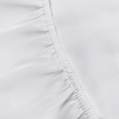 Sleep Satin Lace-Trim Slip