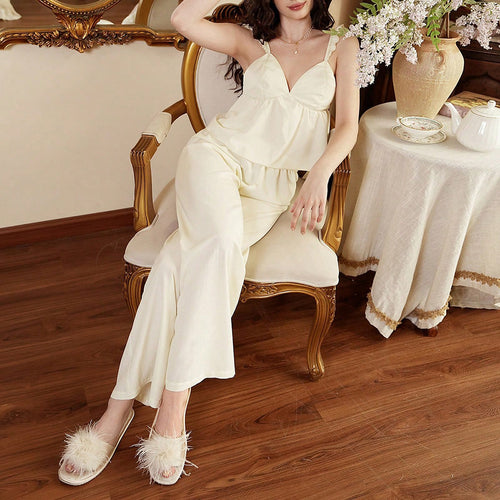 Elegant Satin Lounge Pajama Set