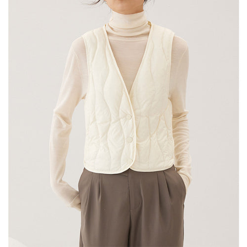 Lightweight Down Vest, Warm Inner Layer for Women